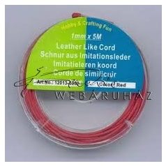 Bőrhatású Szálak, 1mm - Piros