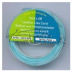 Bőrhatású Szálak, 1mm - Vízkék