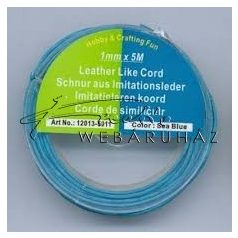 Bőrhatású Szálak, 1mm - Tengerkék