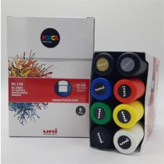   Posca filc, 15 mm, vágott, UNI Posca PC-17K, 8 különböző szín