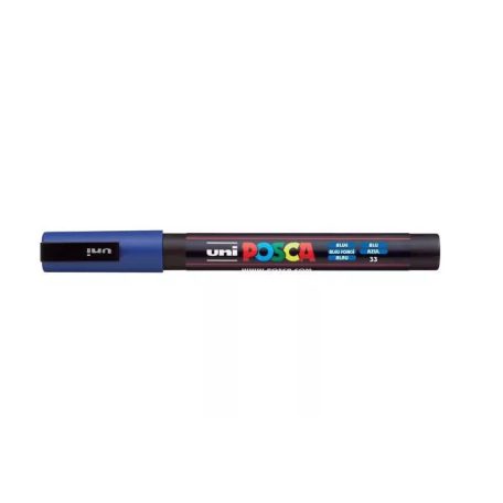 Dekormarker, 0,9-1,3 mm, UNI Posca PC-3M - Kék 33