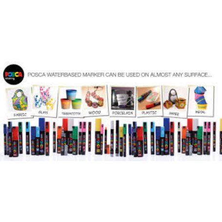 Posca filc, 0,9-1,3 mm, UNI Posca PC-3M - Tengerzöld P6