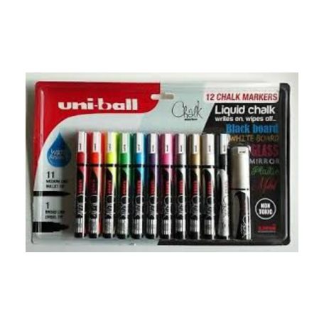 Krétamarker, 8mm, vágott, UNI Folyékony kréta - Arany 25