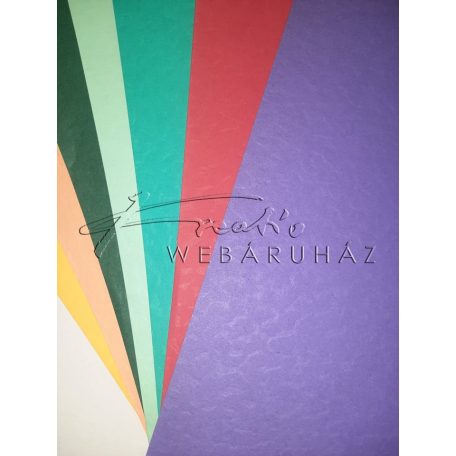 Kartonpapír - Több színben - domborított, mintás karton 31x21cm