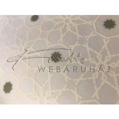 Transzparens papír - Arab mintás - Fehér, arany - 10 lap