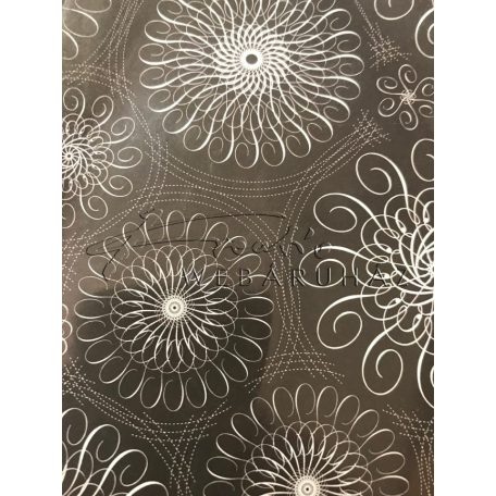 Tonkarton - Fehér-fekete - Mandala - Egyoldalas - 20 x 30 cm - 220 gr, 5 lap/csomag