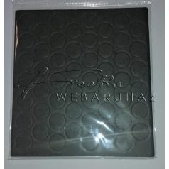 6mm - átmérőjű Ragasztó korongok fekete