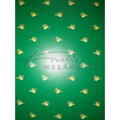 Kartonpapír - Angyal mintás zöld színű