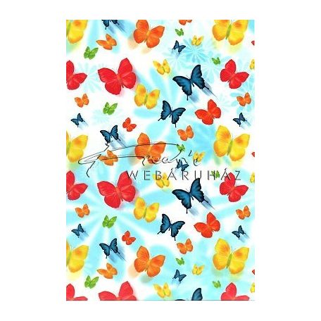Transzparens papír - Színes Pillangók
