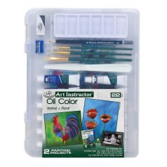   Művészeti oktató készlet - Olajfestés- műanyag hordtáskában