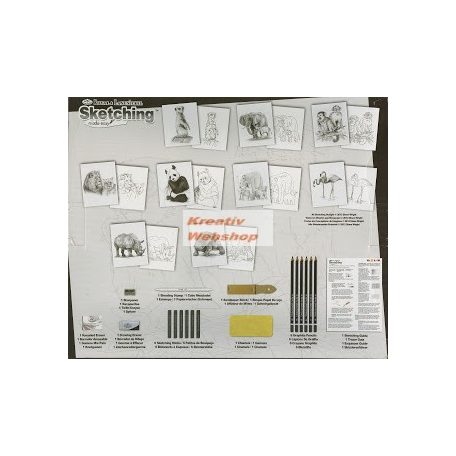Kreatív hobby - Hobby művész - Grafikai készlet - Rajzolj könnyen állatokat!