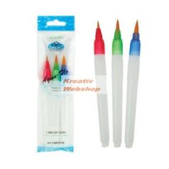 Kreatív hobby - Tölthető nyelű ecsetkészlet Aqua-Flo, 3db-os speciális ecsetkészlet