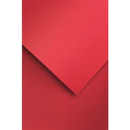 Domborított karton - Vászonhatású felület, 220gr, A4, 1 lap - Piros színű