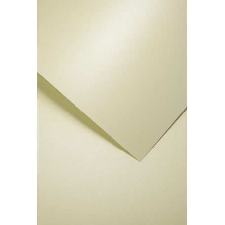 Metálfényű karton 220gr - Kétoldalas, A4 - Krém