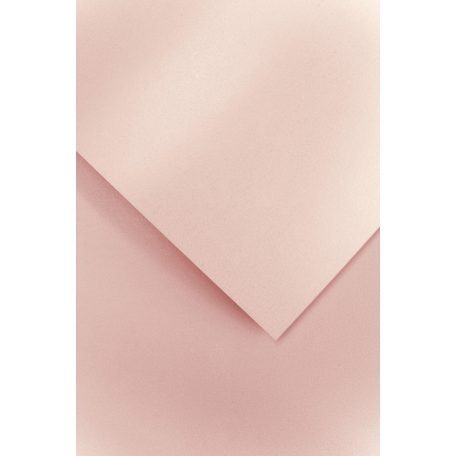 Metálfényű karton 220gr - Kétoldalas, A4 - Púderrózsaszín
