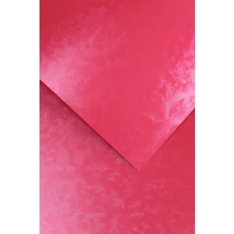 Domborított karton - Felhő mintás karton, 220gr, A4, 1 lap - Pink színű