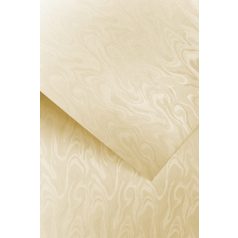   Domborított karton - Hullámvonal mintás karton, 220gr, A4, 1 lap - Krém színű