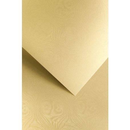 Domborított karton - Finom vonal mintás karton, 250 gr, A4, 1 lap - Arany színű