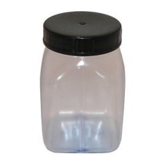 Átlátszó műanyag tégely széles nyakkal 200ml