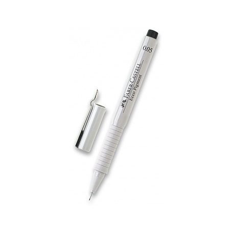 Jelölő Faber-Castell Ecco pigment fekete - 0.1mm