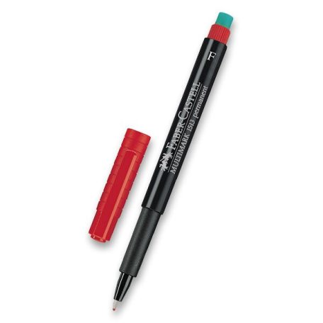 Tartós jelölő Faber-Castell Multimark – piros F