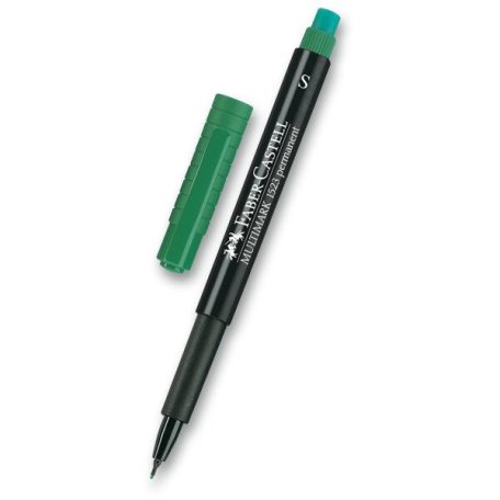 Tartós jelölő Faber-Castell Multimark – zöld S