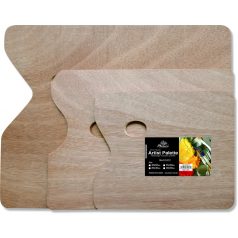 Téglalap alakú fa paletta 20x30cm/5mm