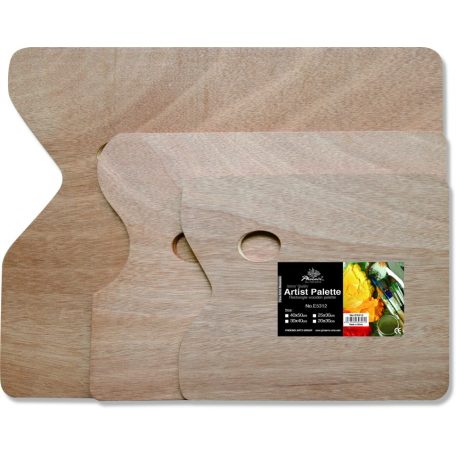 Téglalap alakú fa paletta 20x30cm/5mm