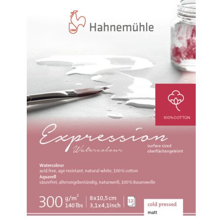 Akvarell tömb HHM Expression 8x10.5cm 300g CP 100% pamut