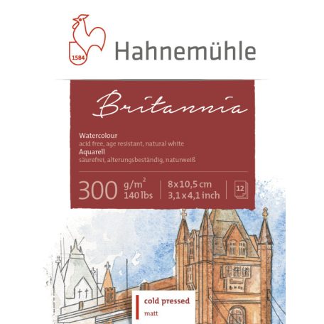 Akvarell tömb HHM Britania 8x10.5cm 300g CP