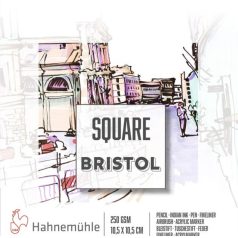 Vázlattömb Hahnemühle Square Bristol 250g