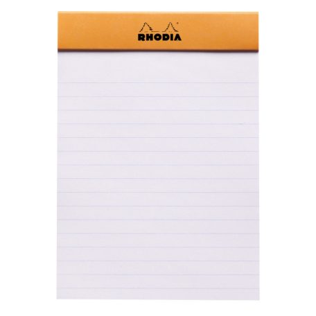 Tear-off notebook Rhodia A6 lined, 80 lap