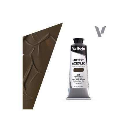 Vallejo Artist akril festék 60ml – 308 Raw Umber
