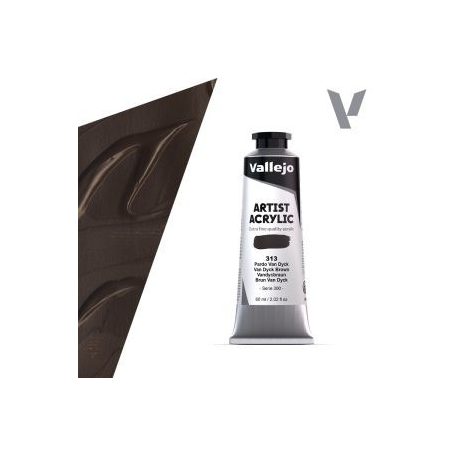 Vallejo Artist akril festék 60ml – 313 Van Dyck Brown