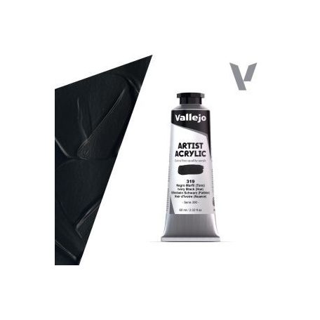 Vallejo Artist akril festék 60ml – 319 Ivory Black