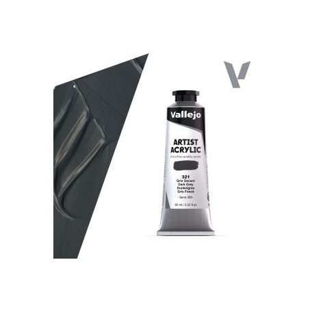 Vallejo Artist akril festék 60ml – 321 Dark Grey