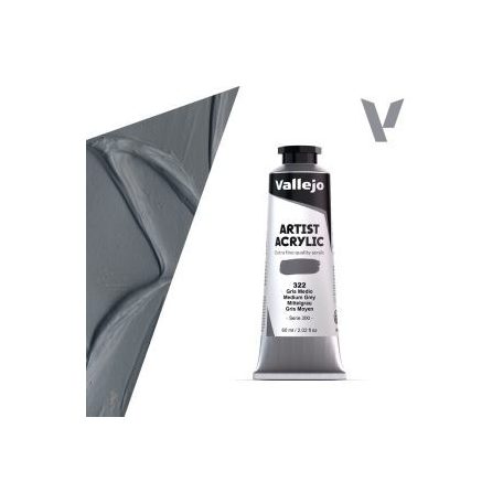 Vallejo Artist akril festék 60ml – 322 Medium Grey