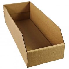 Karton polctároló 15 cm