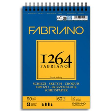 Vázlatkönyv Fabriano Schizzi 1264 90g A5