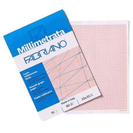 Milliméter papír Fabriano 80g A4 formátum 10 lap