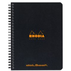 Ring notebook Rhodia 16x21cm dotted - fekete