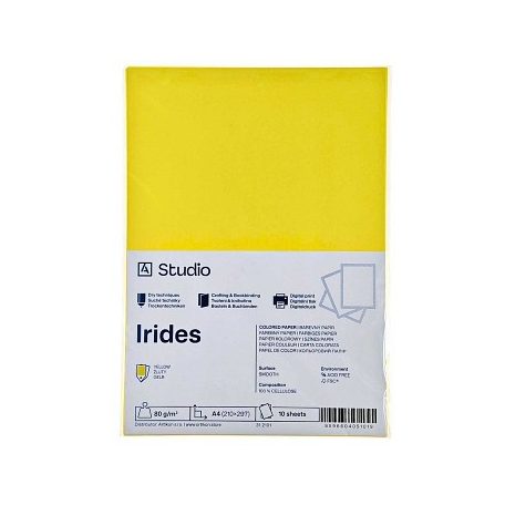 Színes papír A4 80g Irides – sárga 10 lap