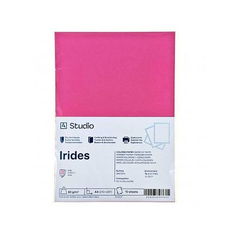 Színes papír A4 80g Irides – rózsaszín 10 lap