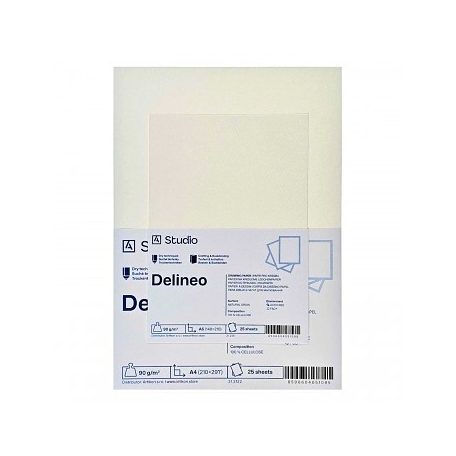 Rajzpapír Delineo 90g A5, 25 lap