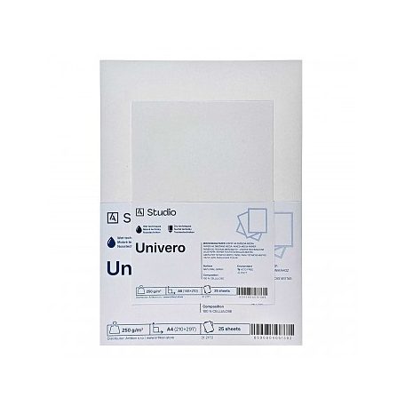 Vegyes média papír Univero 250g A5, 25 lap