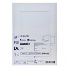 Fehér karton Duralis 400g A4, 10 lap