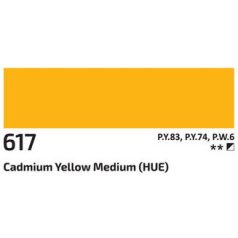 Akril festék Rosa 60ml – 617 kadmium sárga közepes