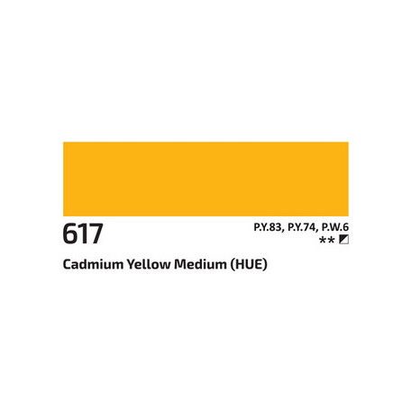 Akril festék Rosa 60ml – 617 kadmium sárga közepes