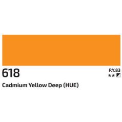 Akril festék Rosa 60ml – 618 kadmium Sötét sárga