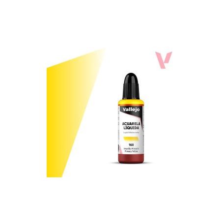Vallejo folyékony akvarellfesték 32ml – 160 Primary Yellow